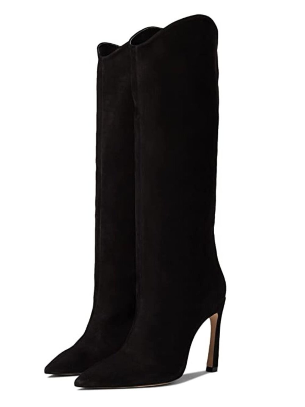 Schutz Maryana Suede Knee High Boots Black Size 7.5 B NWT